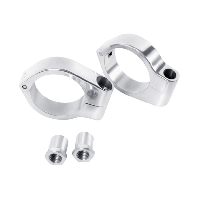 MOTONE, WRAP-AROUND TURN SIGNAL BRACKETS, 39MM FORKS POLISHED FINISH. 905811