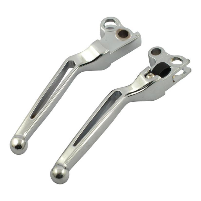 HANDLEBAR LEVER SET, SLOTTED  82-95 BIG TWIN; XL SPORTSTER (NU) 906015