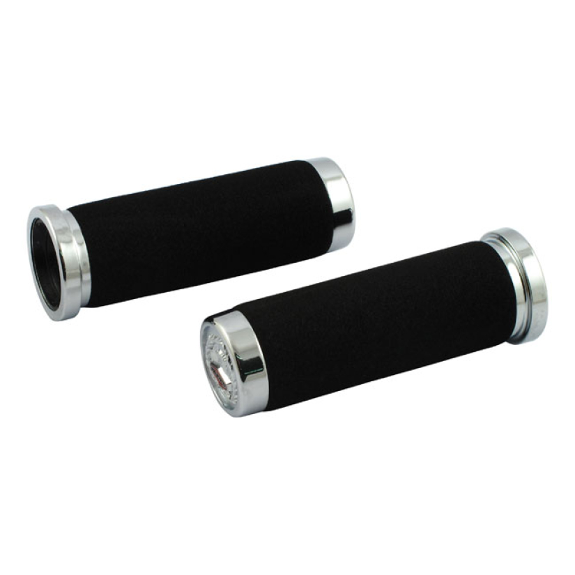 HANDLEBAR GRIP SET, CUSHION WITH EAGLE END CAPS WITH SOFT VIBRATION DA 906085