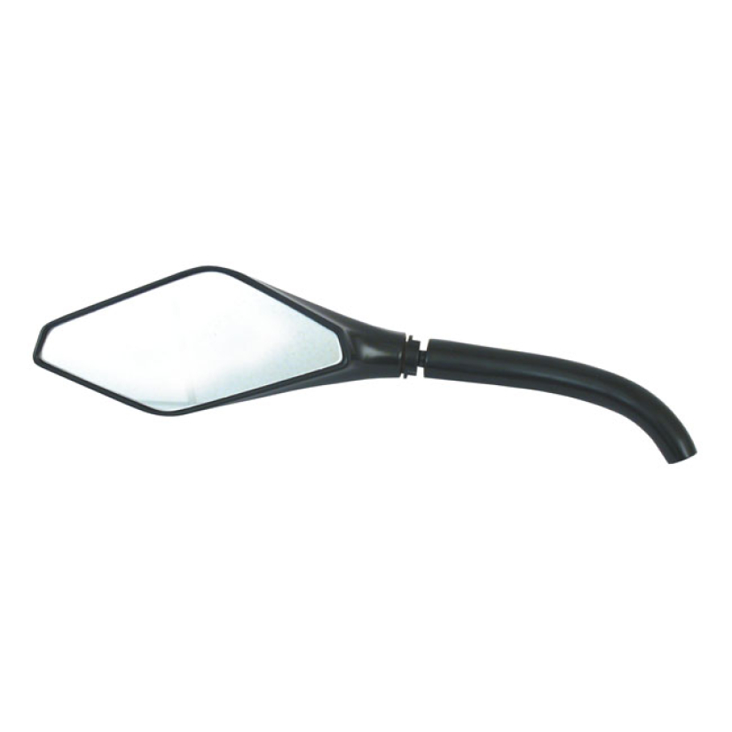 COBRA MIRROR, BLACK, LEFT SATIN BLACK 65-UP H-D 906168
