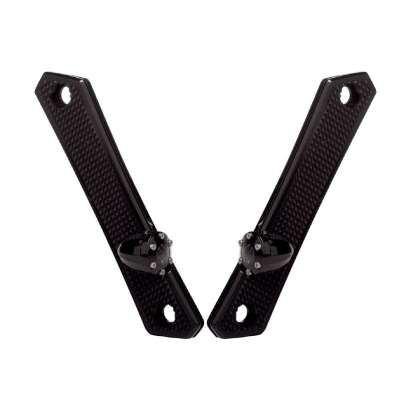 VITY''S DESIGN, DIAMOND FRONT TURN SIGNALS, BLACK. ECE APPR. GLOSS BLA 906308