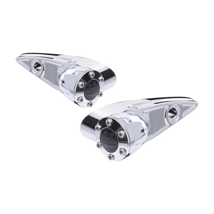 VITY''S DESIGN, DIAMOND FRONT TURN SIGNALS, CHROME. ECE APPR. REPLACES 906313