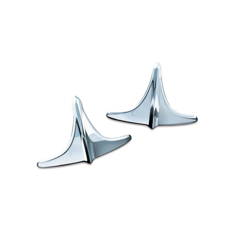KURYAKYN, TRIKE REAR FENDER ACCENTS. CHROME LEADING EDGE REAR FENDER S 906407