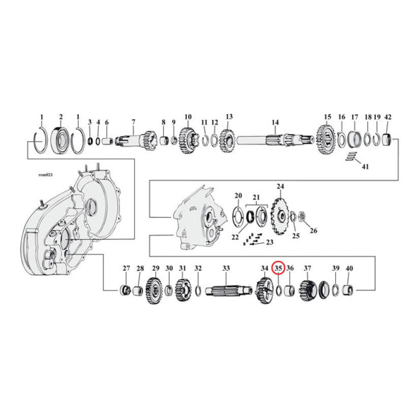 THRUST WASHER 1ST GEAR C-SHAFT 907085