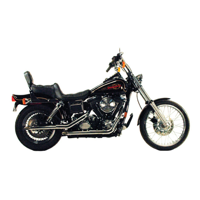 PAUGHCO, DRAG PIPES (40"). CHROME STANDARD 1 3/4" DIAMETER; SLASH CUT 907155