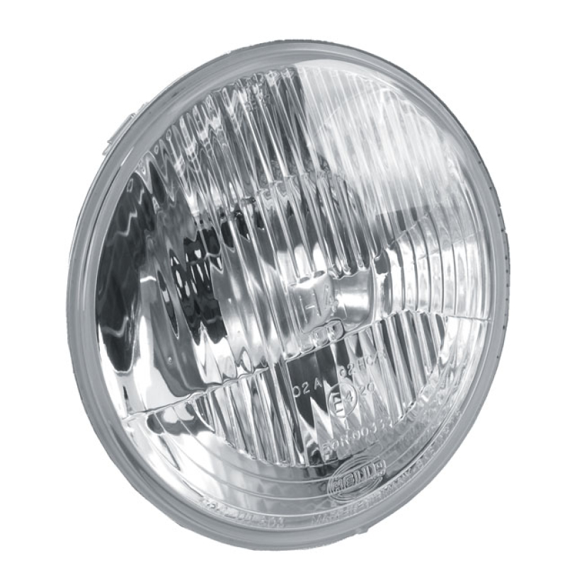 HELLA, H4 HEADLAMP UNIT. 7" ECE APPROVED; WITHOUT POSITION LIGHT. COMP 908165