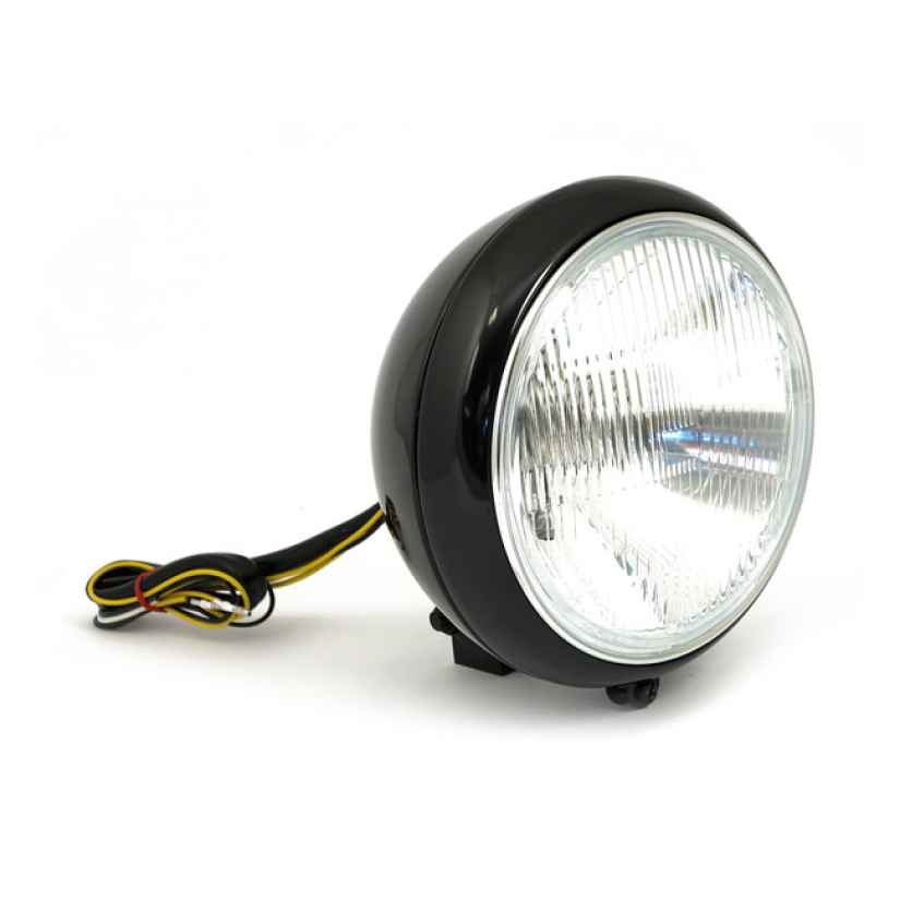 7" H4 HEADLAMP FOR FL MODELS. BLACK 908466