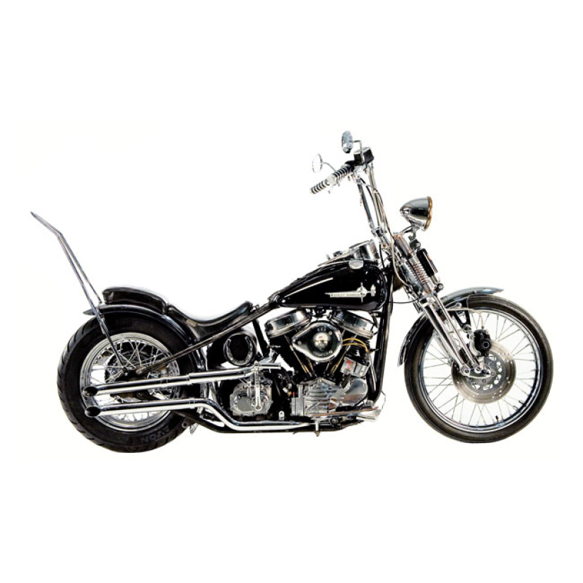 PAUGHCO, TAILPIPE EXTENSION. 18" GOOSE CUT. CHROME FITS STANDARD 1 3/4 908629