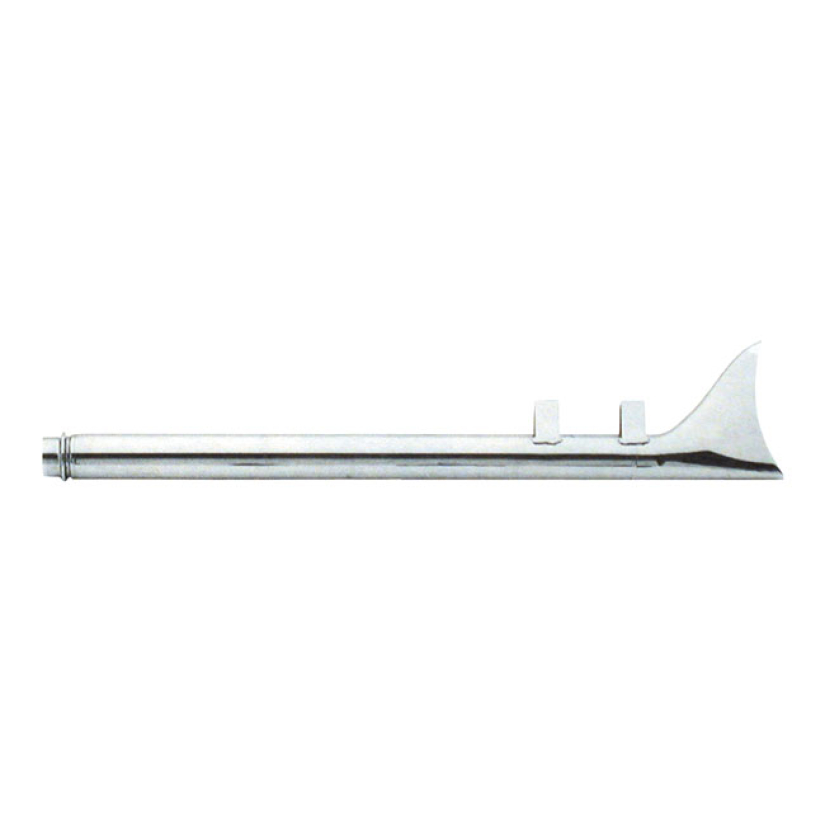 PAUGHCO, FISHTAIL EXTENSION (L/R). 29" LONG. CHROME FITS LEFT & RIGHT. 908663