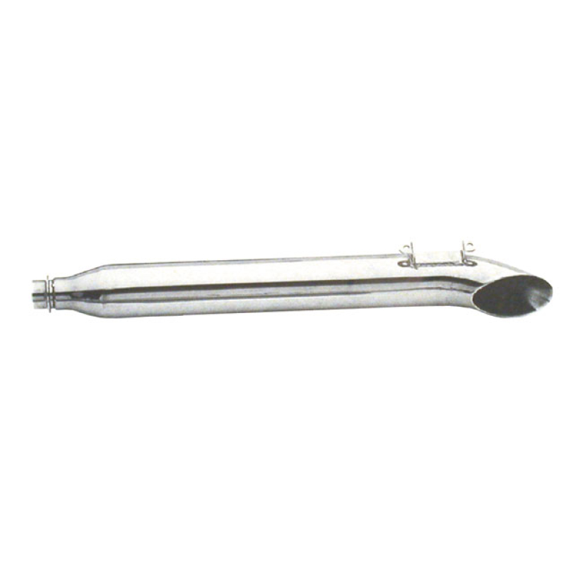 PAUGHCO, FLT TURN OUT MUFFLER 29" LONG. LEFT. CHROME 3" DIAMETER CRUIS 908693