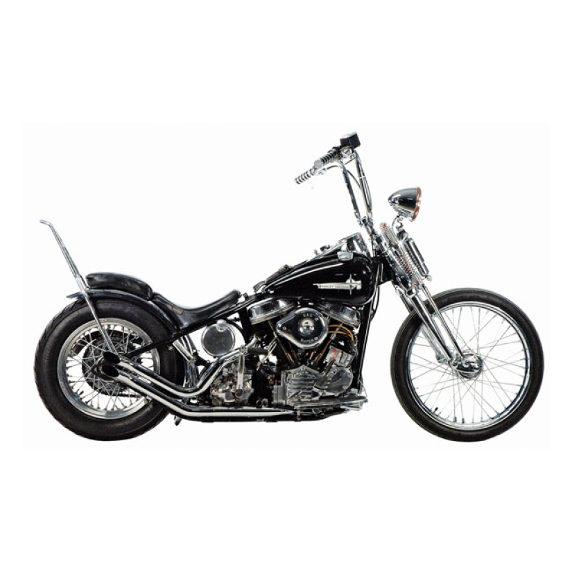 PAUGHCO, UPSWEPT HEAD PIPES - GOOSENECK. OVER TRANSMISSION CHROME. S-P 908903