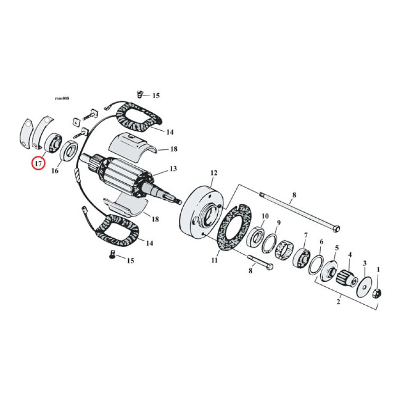 EASTERN NEEDLE BEARING, GENERATOR 909064