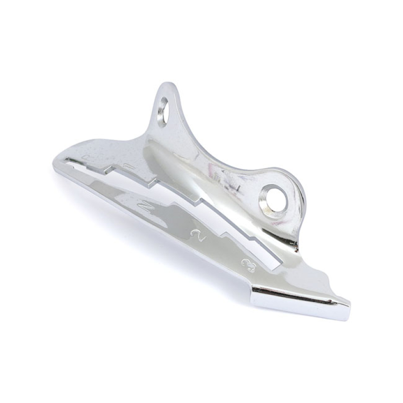 SHIFTER LEVER GUIDE, 3-SPEED & REVERSE. CHROME R1N23 SHIFT PATTERN. SH 909602