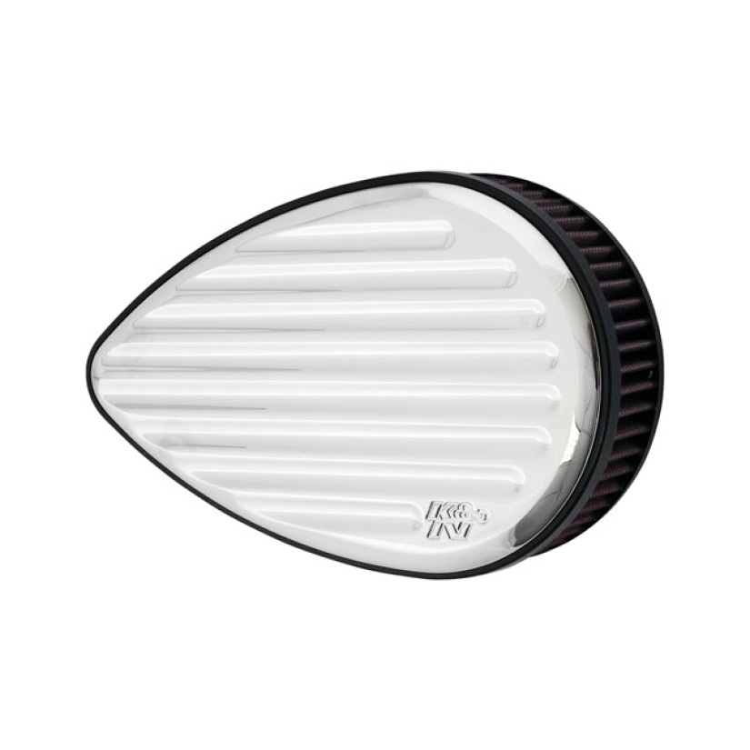 K&N STREET METAL HIGH-FLOW AIR INTAKE FLUX, CHROME 909658