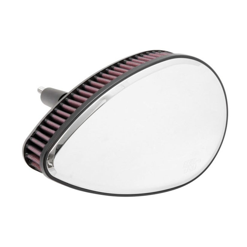 K&N STREET METAL HIGH-FLOW AIR INTAKE TORCH, CHROME 909659