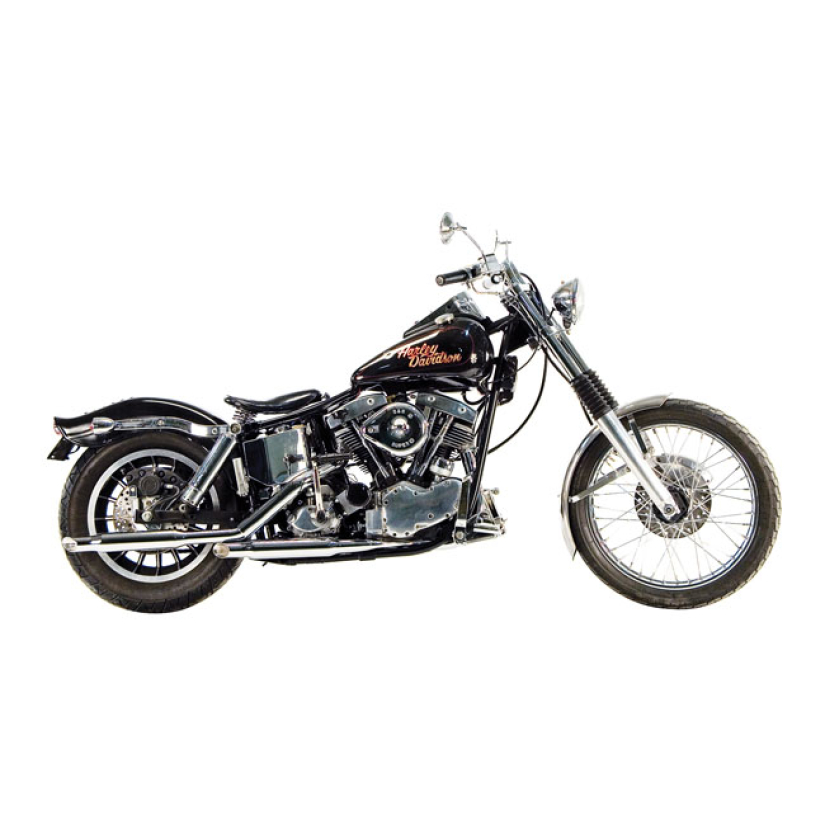 PAUGHCO, SHORTY EXHAUST (38"). CHROME S-PIPE; SWING & RIGID FRAMES; KI 909925