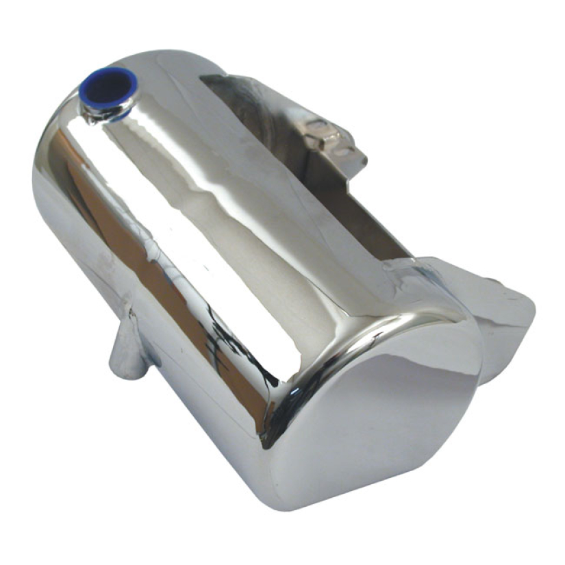 SOFTAIL ROUND OIL TANK. CHROME CHROME PLATED STEEL. 3.5 QUART CAPACITY 910100