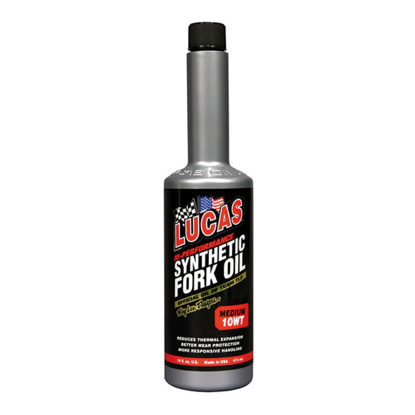 LUCAS, SYNTHETIC FORK OIL 10W. MEDIUM 910479
