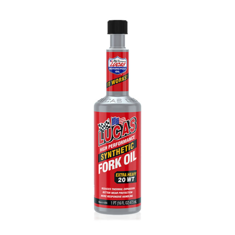 LUCAS, SYNTHETIC FORK OIL 20W. EXTRA HEAVY 910486