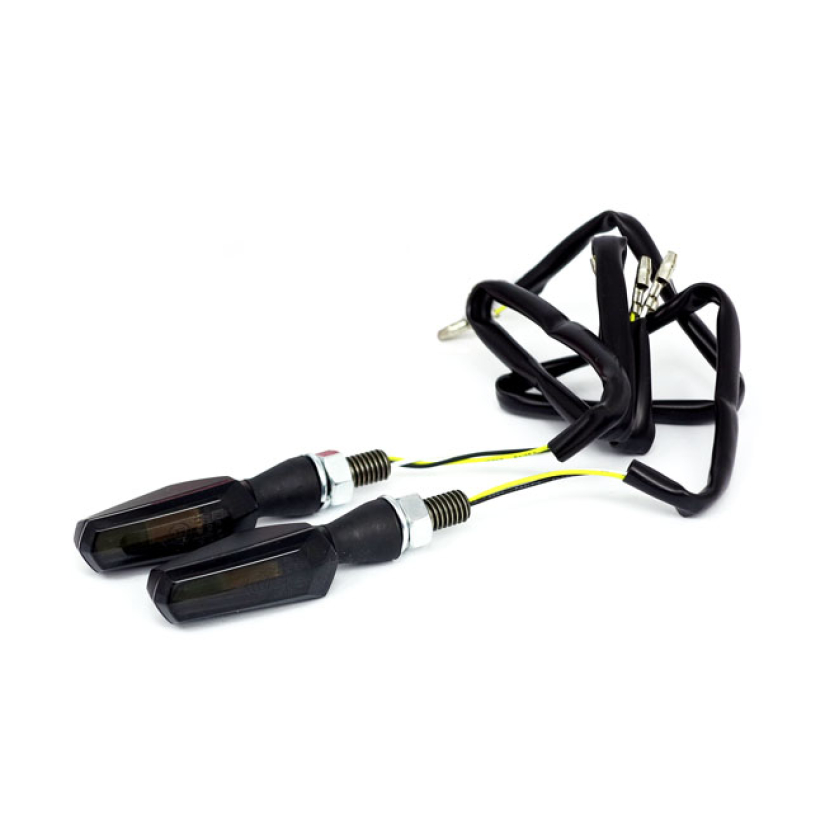 COB, LED TURN SIGNAL / RUNNING LIGHT COMBO. BLACK ''- FRONT USE  - BLA 910625