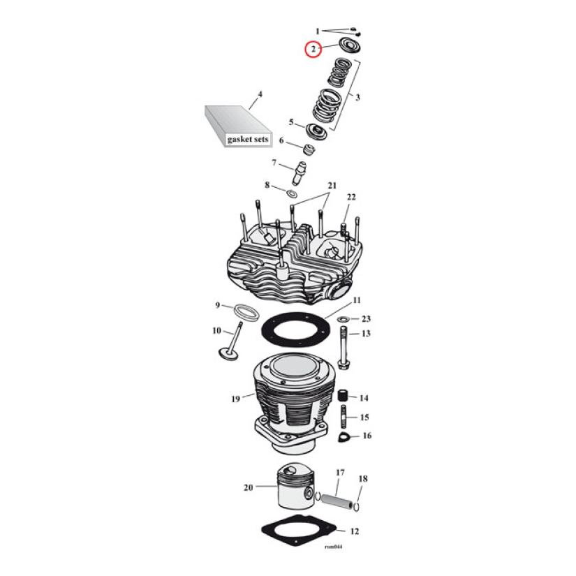 EASTERN VALVE SPRING COLLAR, UPPER. STD 910648