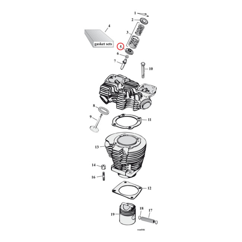 LOWER VALVE SPRING COLLAR SET. STEEL. STD OEM STYLE REPLACEMENT STEEL 910808