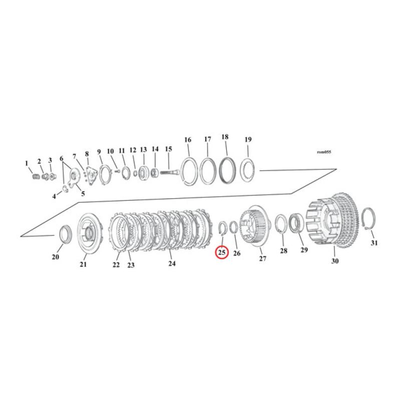EASTERN RET.RING, CLUTCH HUB BEARING 911164