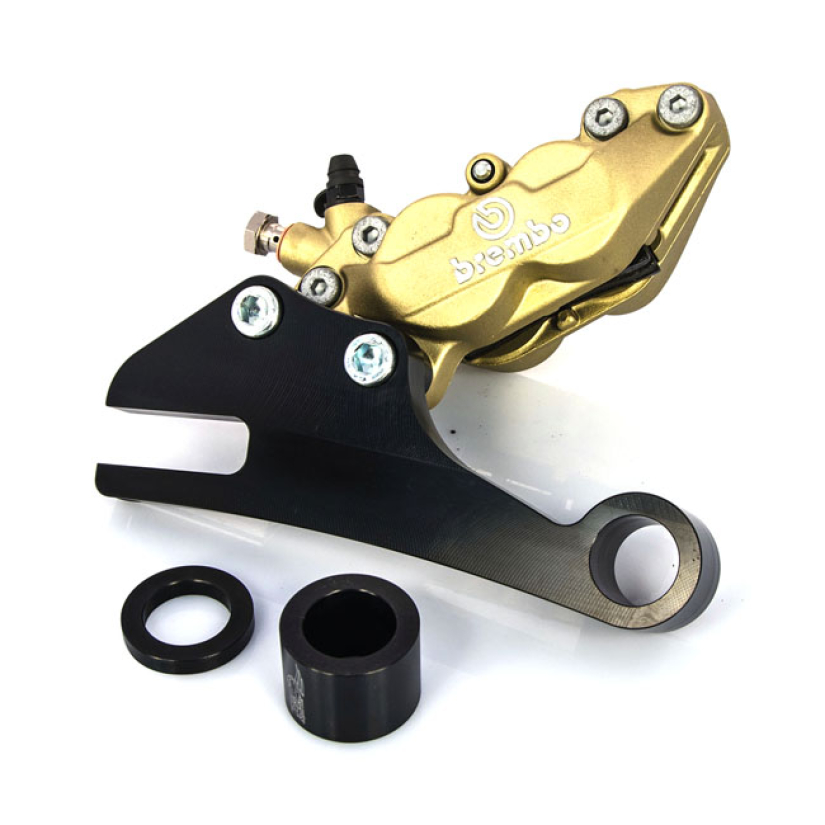 FREE SPIRITS, 4-PISTON XR1200 REAR CALIPER & BRACKET KIT LIGHTWEIGHT B 911264