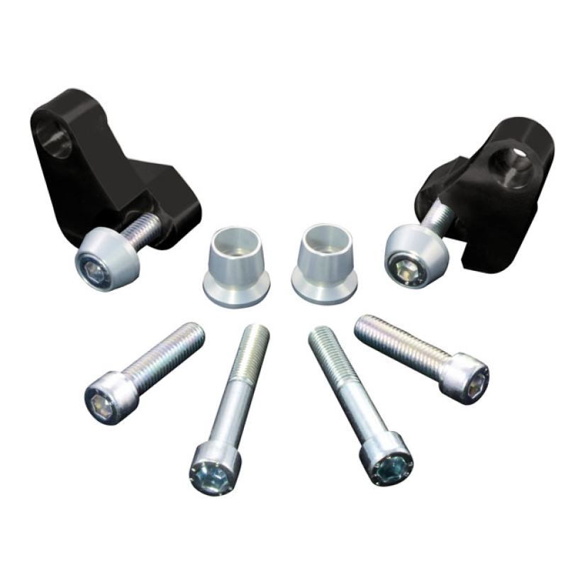 FREE SPIRITS, SPORTSTER TAIL RISER KIT BLACK ANODIZED ALUMINUM. THE TA 911337