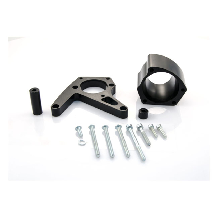 FREE SPIRITS, AIR CLEANER ADAPTER KIT BLACK ANODIZED CNC MACHINED BILL 911362