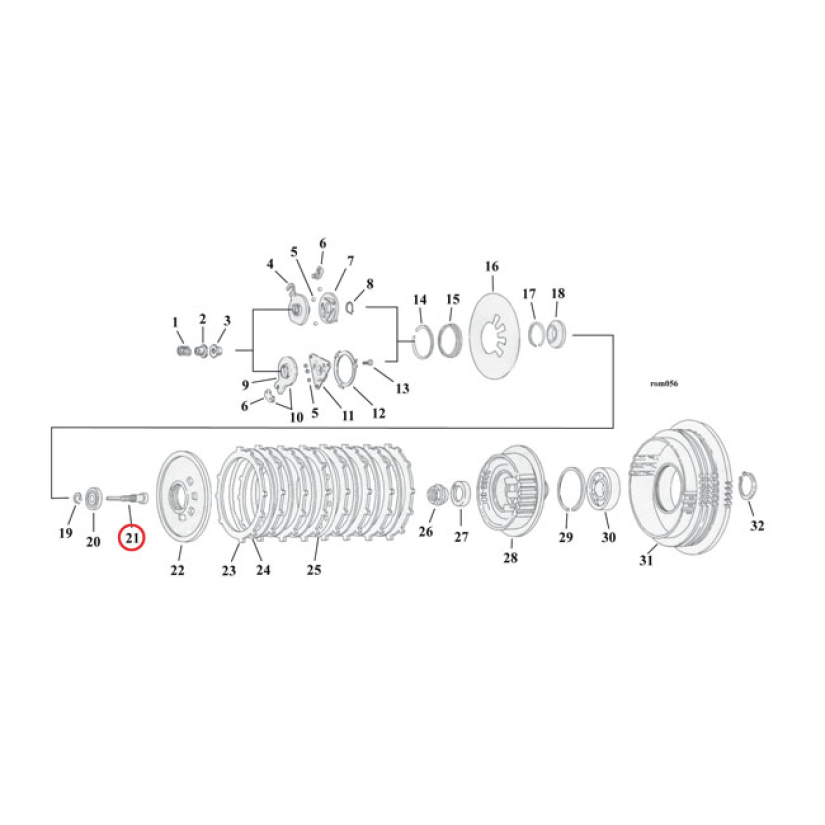 ADJUSTING SCREW, CLUTCH 911736