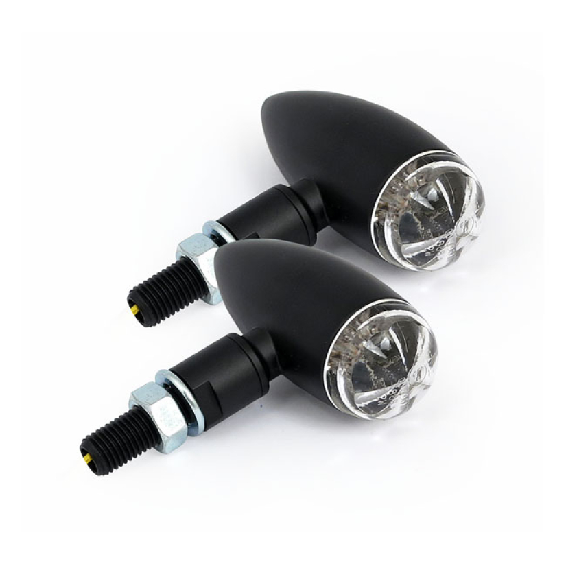 MICRO BULLET LED TURN SIGNALS, BLACK 913019
