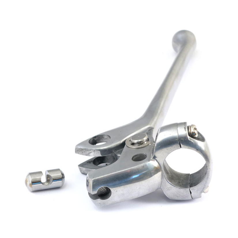 OEM STYLE CLUTCH/BRAKE LEVER ASSEMBLY POLISHED; 5/16" - SMALL CABLE HO 913354