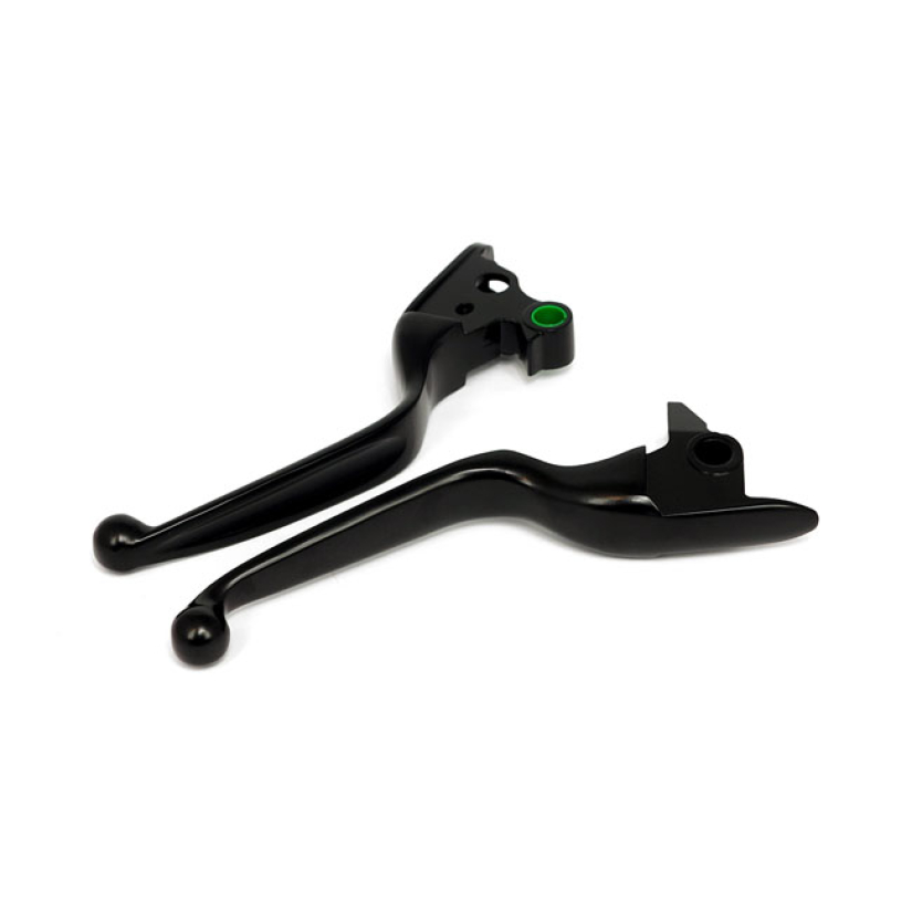 HANDLEBAR LEVER KIT, WIDE BLADE BLACK; STANDARD WIDE BLADE STYLE CABLE 913399