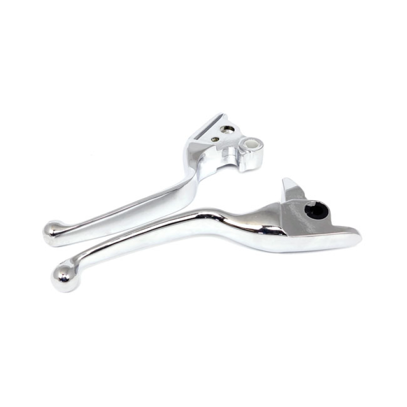 HANDLEBAR LEVER KIT, WIDE BLADE STANDARD WIDE BLADE; CHROME; FOR MECHA 913536