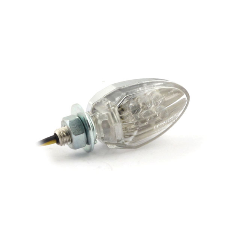 DROP, LED TURN SIGNALS. CHROME LED LIGHTED.  ECE APPROVED CLEAR LENS F 913771