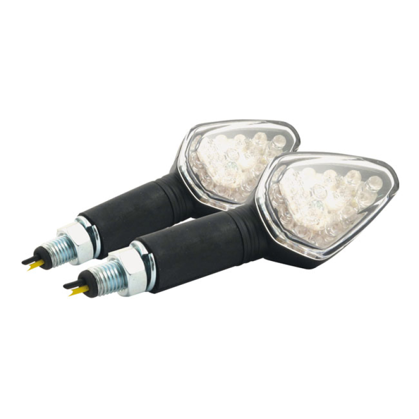 HARPOON, LED TURN SIGNAL SET. 40MM STEM. BLACK ''- BLACK HOUSING  - CL 913799