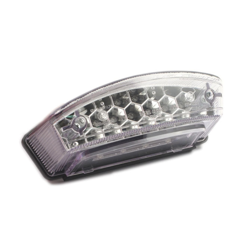 MONSTER LED TAILLIGHT. CLEAR LENS ''- CLEAR LENS  - ECE APPROVED LENS 913844