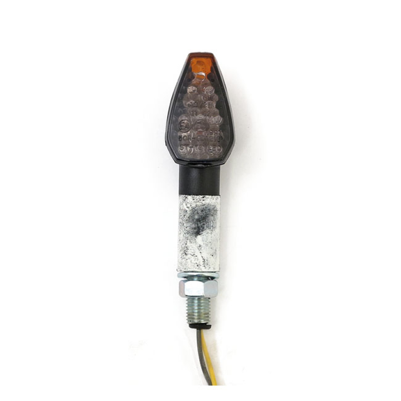PEAK, MINI LED TURN SIGNALS. 40MM STEM. SMOKE LENS 913956