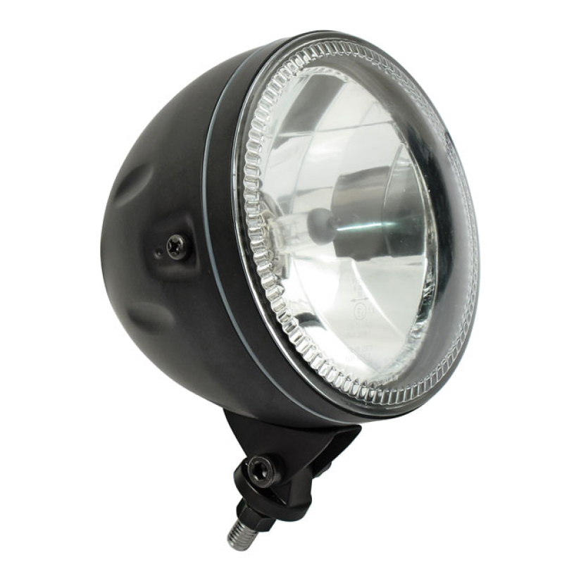SKYLINE, 5-3/4" H4 HEADLAMP. BOTTOM MOUNT. BLACK - BLACK  - BOTTOM MOU 913991