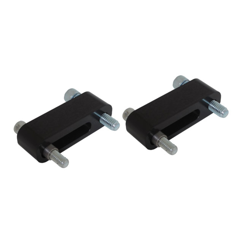 PINGEL PASSENGER FLOORBOARD EXTENDERS, 1" BLACK. USED TO OFFSET THE PA 914002