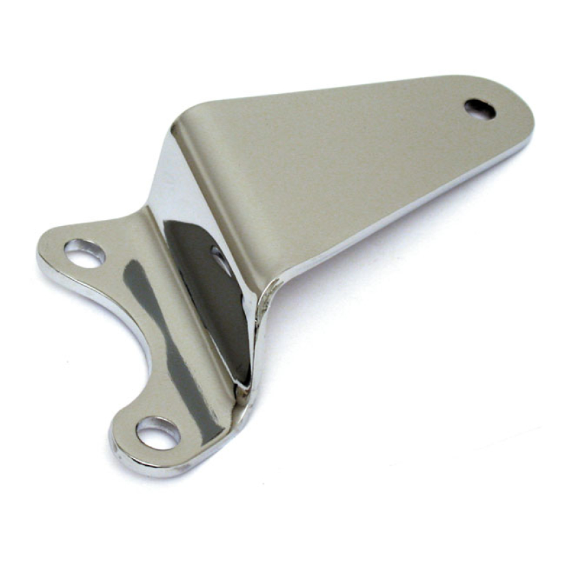 BATTERY CARRIER BRACKET. CHROME CHROME PLATED STEEL. FITS KICKSTART MO 914186