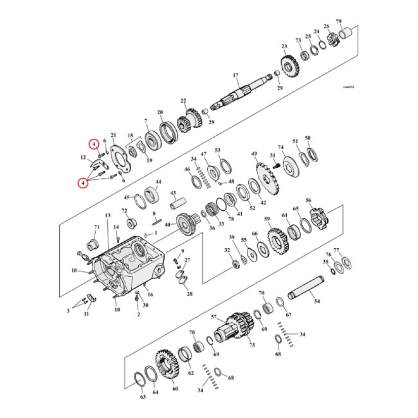 SENKKIKANTA 6- KOLOPULTTI  UNC 1/4" X 3/4" 914210