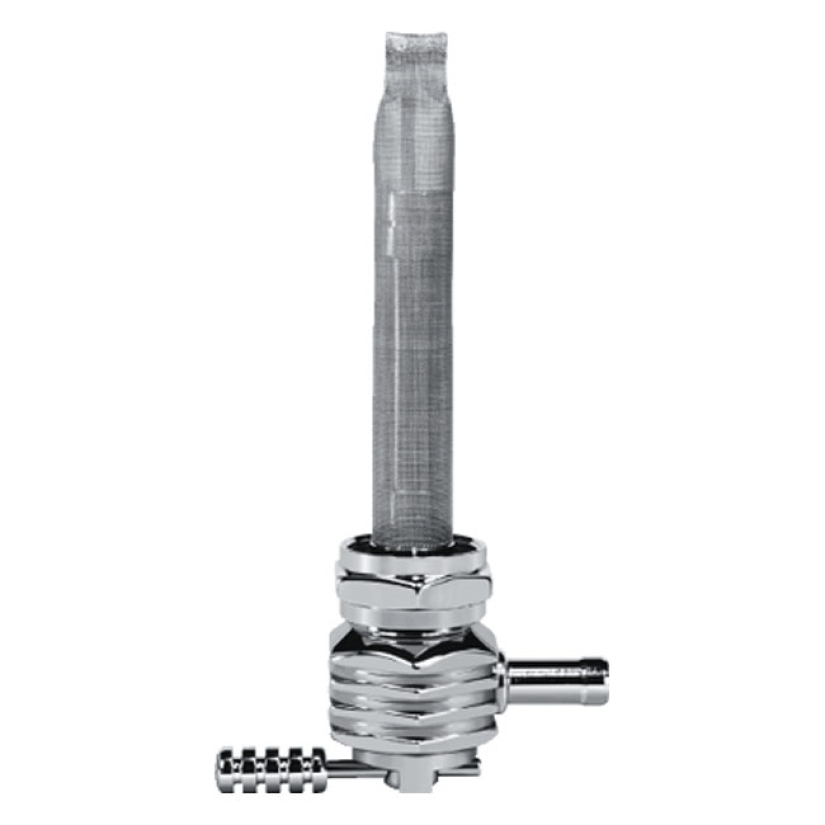 PINGEL, POWER-FLO PETCOCK HEX FINNED CHROME PLATED; 22MM & NUT; 5/16 ( 914394