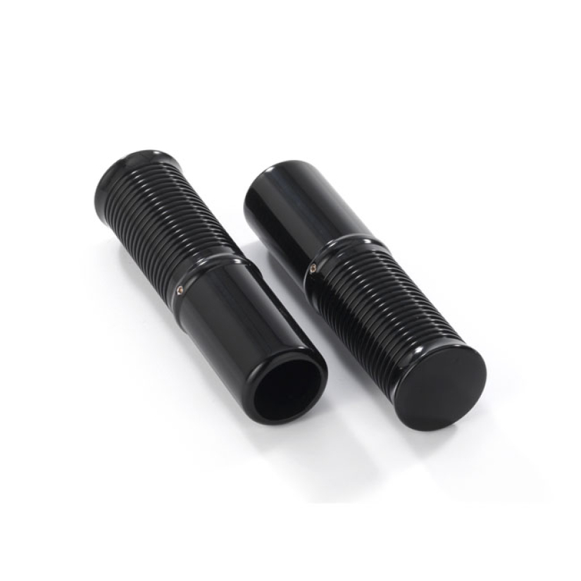 KUSTOM TECH, FL HANDLEBAR GRIP SET. INTERNAL THROTTLE, BLACK BLACK ANO 914953