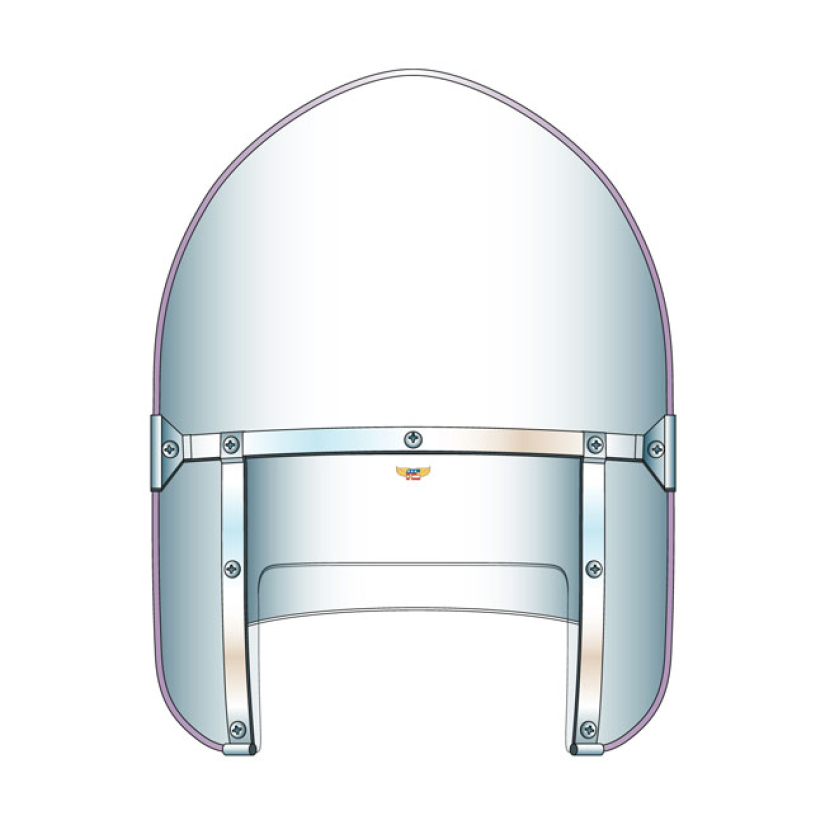 NC ''PEAKED'' BEADED HEAVY DUTYT WINDSHIELD - CLEAR WITH CLEAR EARLY S 915221