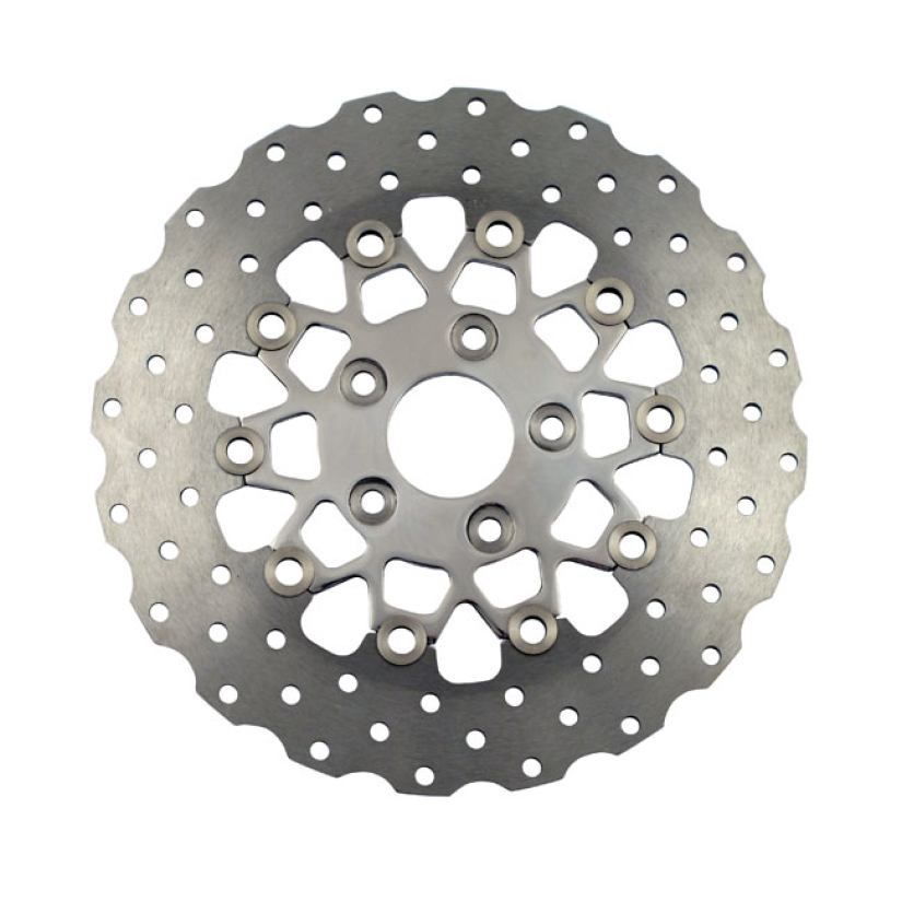 EBC POL. STAINL. CONTOUR FLOATING ROTOR REAR. WIDE. POLISHED CENTER. D 915604