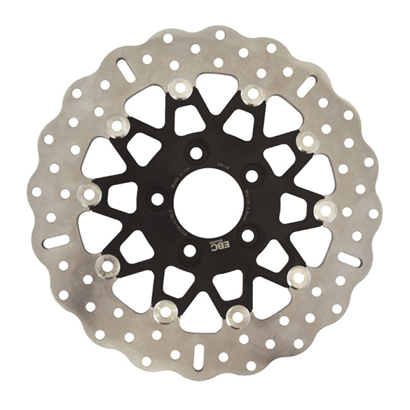 EBC, BLACK CONTOUR FLOATING ROTOR REAR. NARROW. BLACK CENTER. DIMENSIO 915933