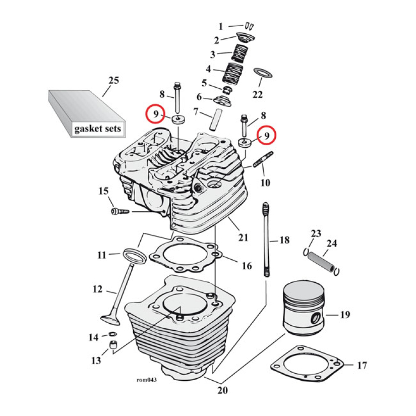 GW WASHER, HEAD BOLT 916482