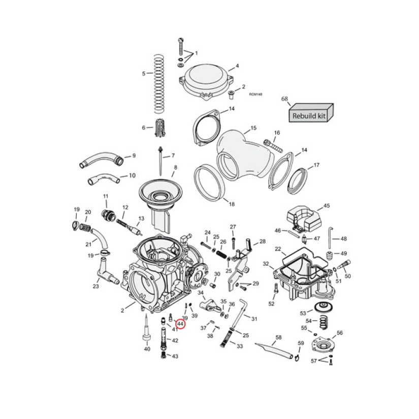 CVP, SLOW JET CV CARB .46  917075
